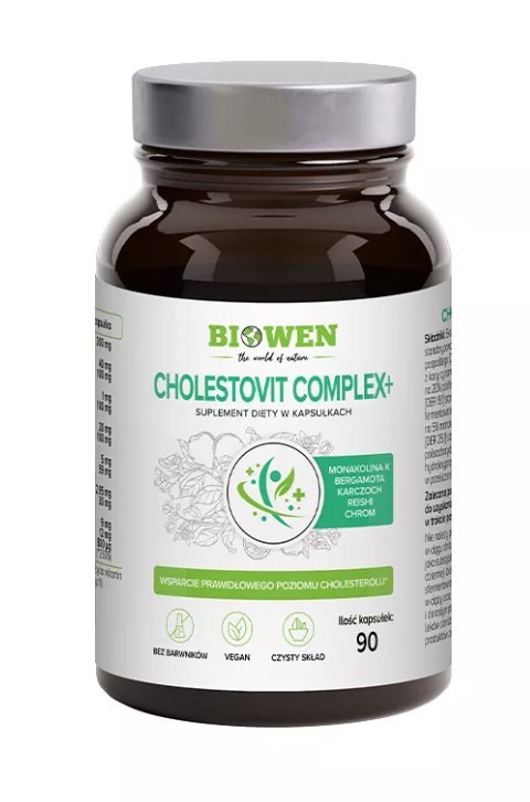 KAPSUŁKI NA PRAWIDŁOWY POZIOM CHOLESTEROLU CHOLESTOVIT COMPLEX 90 szt